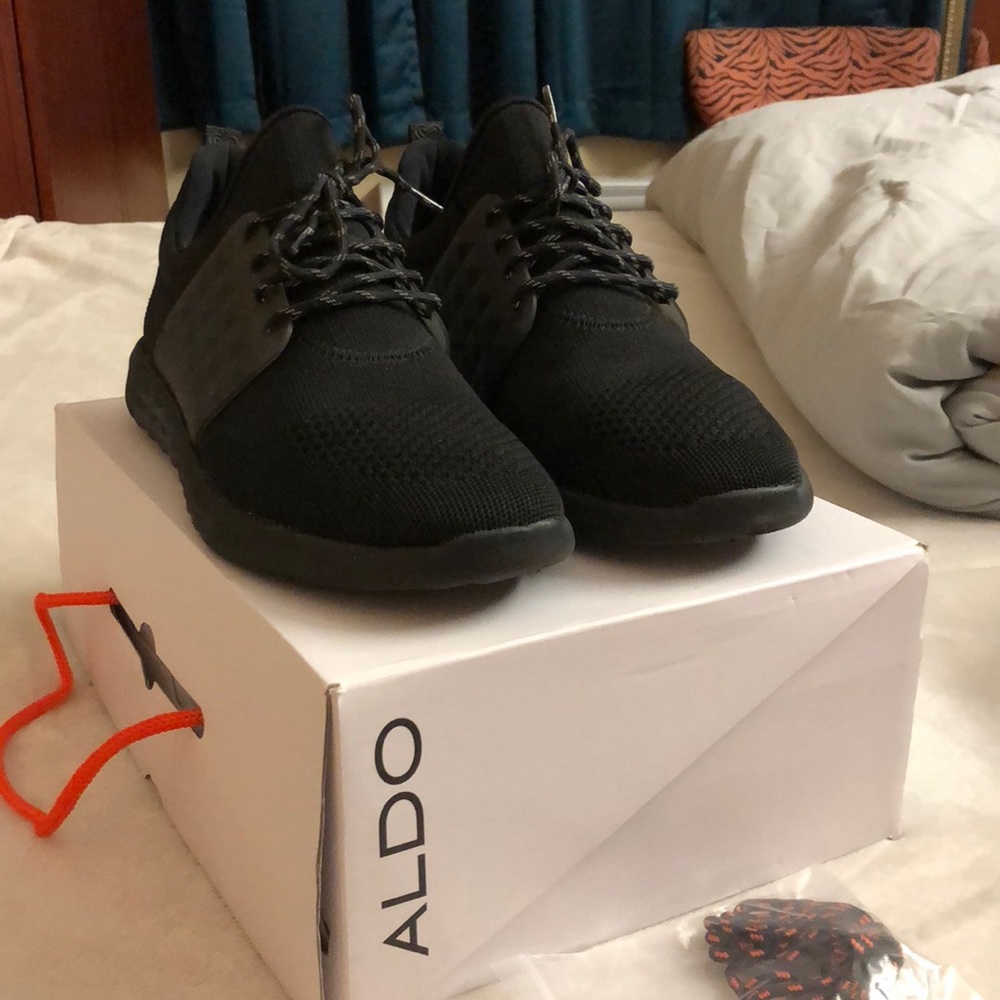 All black sneakers